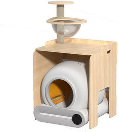 Produktbild von GLIESE POWER Katzenecktoilette 65L mit Kratzbaum und Selbstreinigung - 65 l
