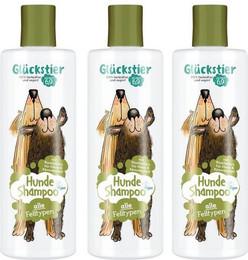 Produktbild von Glückstier Fellpflege Hundeshampoo Universal - 3 x 250 ml