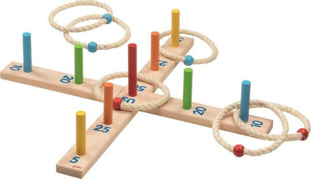 Produktbild von goki Ringwurfspiel mit 6 Sisalringen