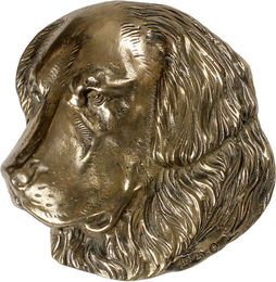 Produktbild von Golden Retriever Gedenktafel aus Kaltgussbronze