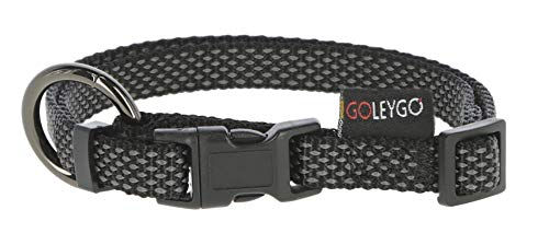 GOLEYGO Hundeleine Flat + Halsband Schwarz Größe M – Bild 1 von 5