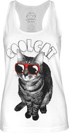 Produktbild von Goodie Damen Tanktop Cool Cat Weiß