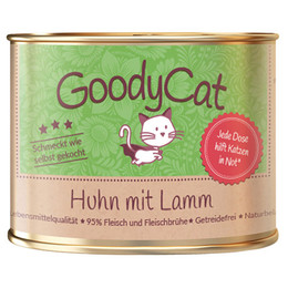 Produktbild von GoodyCat Huhn mit Lamm Nassfutter für Katzen - 12 x 180 g