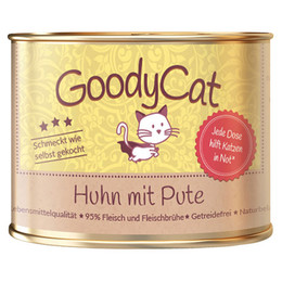 Produktbild von GoodyCat Huhn mit Pute Nassfutter - 12 x 180 g