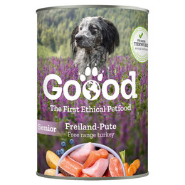 Produktbild von Goood Senior Freilandpute und Forelle Hunde-Nassfutter - 6 x 400 g