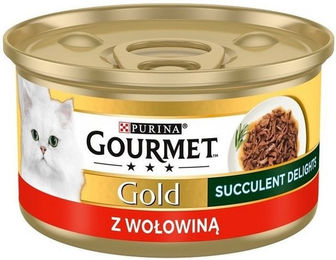 Produktbild von GOURMET Gold Adult Succulent Delights mit Rindfleisch 85g