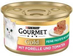 Produktbild von Gourmet Gold Feine Pastete mit Forelle und Tomaten - 85 g