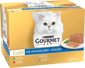 Produktbild von Gourmet Gold Feine Pastete Mixpaket Fleisch - 24 x 85 g