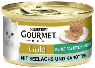 GOURMET Gold Feine Pastete Seelachs und Karotten - 12 x 85 g – Bild 1 von 3