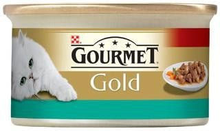 Produktbild von GOURMET Gold Lachs und Huhn in Sauce 85 g