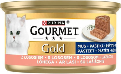 Produktbild von GOURMET Gold Nassfutter mit Lachs für adulte Katzen 85g