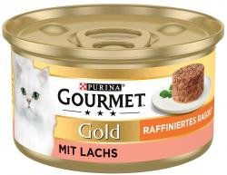 Produktbild von Gourmet Gold Raffiniertes Ragout Lachs - 12 x 85 g