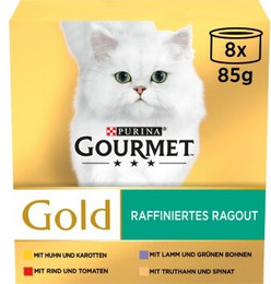 Produktbild von Gourmet Gold Raffiniertes Ragout mit Fleischvariationen - 8 x 85 g
