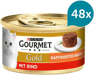 Produktbild von GOURMET Gold Raffiniertes Ragout mit Rind - 48 x 85 g