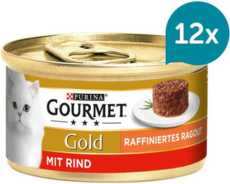 Produktbild von GOURMET Gold Raffiniertes Ragout mit Rind - 12 x 85 g