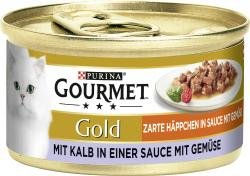 Gourmet Gold Zarte Häppchen mit Kalb und Gemüse - 12 x 85 g – Bild 1 von 3