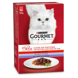 Produktbild von GOURMET Mon Petit Fleisch-Variationen Katzen-Nassfutter - 6 x 50 g