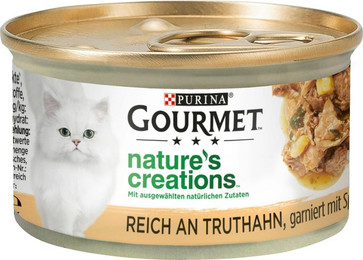 Produktbild von Gourmet Nature's Creations Truthahn mit Spinat und Pastinaken - 12 x 85 g