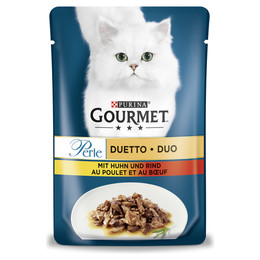Produktbild von GOURMET Perle Duetto mit Huhn und Rind - 24 x 85 g