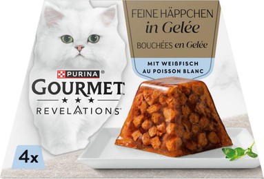 Produktbild von Gourmet Revelations Fine Cuts Weißfisch Katzenfutter - 12 x 57 g