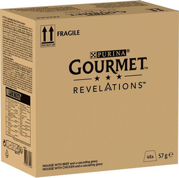 Produktbild von Gourmet Revelations Mousse Katzenfutter Huhn & Rind - 48 x 57 g