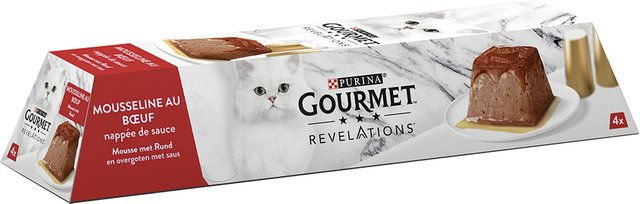 Produktbild von GOURMET Revelations Mousse Rindfleisch Katzenfutter - 4 x 57 g