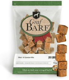 Produktbild von Graf Barf Obst-und Gemüse Mix Spezialfutter / Frostfutter für Hunde Sparpaket 20 x 1 Kilogramm