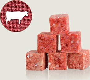 Produktbild von Graf Barf Rinder Brustknochen fein zerkleinert Spezialfutter / Frostfutter für Hunde Sparpaket 20 x 1 Kilogramm