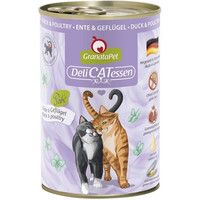 Produktbild von GranataPet DeliCatessen Ente & Geflügel Katzenfutter - 6 x 400 g