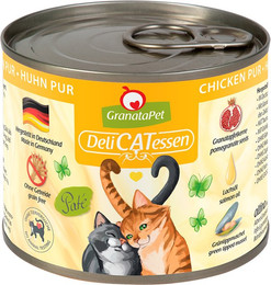 Produktbild von GranataPet DeliCatessen Huhn PUR Katzenfutter - 6 x 200 g