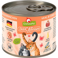 Produktbild von GranataPet DeliCatessen Kalb & Kaninchen - 6 x 200 g