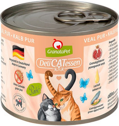 Produktbild von GranataPet DeliCatessen Kalb PUR Katzenfutter - 6 x 200 g