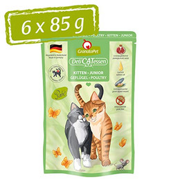 Produktbild von GranataPet DeliCatessen Kitten Junior Geflügel Nassfutter - 6 x 85 g