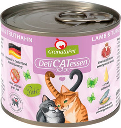 Produktbild von GranataPet DeliCatessen Lamm & Truthahn Katzenfutter - 6 x 200 g