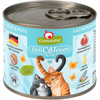 Produktbild von GranataPet DeliCatessen Nassfutter Lachs & Pute - 6 x 200 g