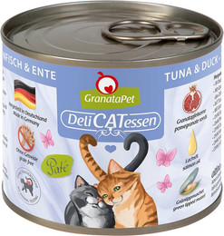 Produktbild von GranataPet DeliCatessen Thunfisch & Ente Katzenfutter - 6 x 200 g