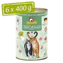 Produktbild von GranataPet DeliCatessen Wild PUR Nassfutter für Katzen - 6 x 400 g