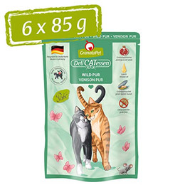 Produktbild von GranataPet DeliCatessen Wild PUR Nassfutter für Katzen - 6 x 85 g