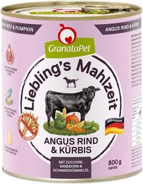 Produktbild von GranataPet Liebling's Mahlzeit Angus Rind mit Kürbis - 6 x 800 g