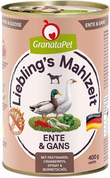 Produktbild von GranataPet Liebling's Mahlzeit Ente und Gans 6x400g