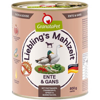 Produktbild von GranataPet Liebling's Mahlzeit Ente und Gans 6x800g
