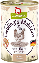 Produktbild von GranataPet Liebling's Mahlzeit Geflügel PUR - 6 x 400 g
