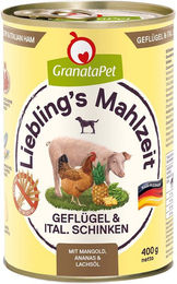 Produktbild von GranataPet Liebling's Mahlzeit Geflügel und italienischer Schinken - 6 x 400 g