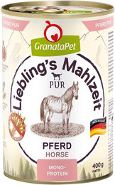 Produktbild von GranataPet Liebling's Mahlzeit Pferd PUR 6x400g