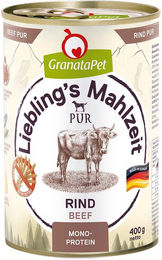 Produktbild von GranataPet Liebling’s Mahlzeit Rind PUR 6x400g