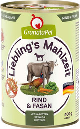Produktbild von GranataPet Liebling’s Mahlzeit Rind und Fasan - 6 x 400 g