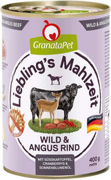 Produktbild von GranataPet Liebling's Mahlzeit Wild und Angus Rind 6x400g