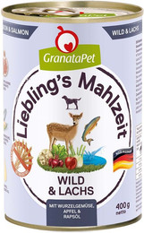 Produktbild von GranataPet Liebling's Mahlzeit Wild und Lachs 6x400g