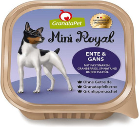 Produktbild von GranataPet Mini Royal Ente und Gans 22x150g