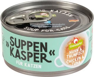 Produktbild von GranataPet Suppenkasper Huhn & Thunfisch 12x70g